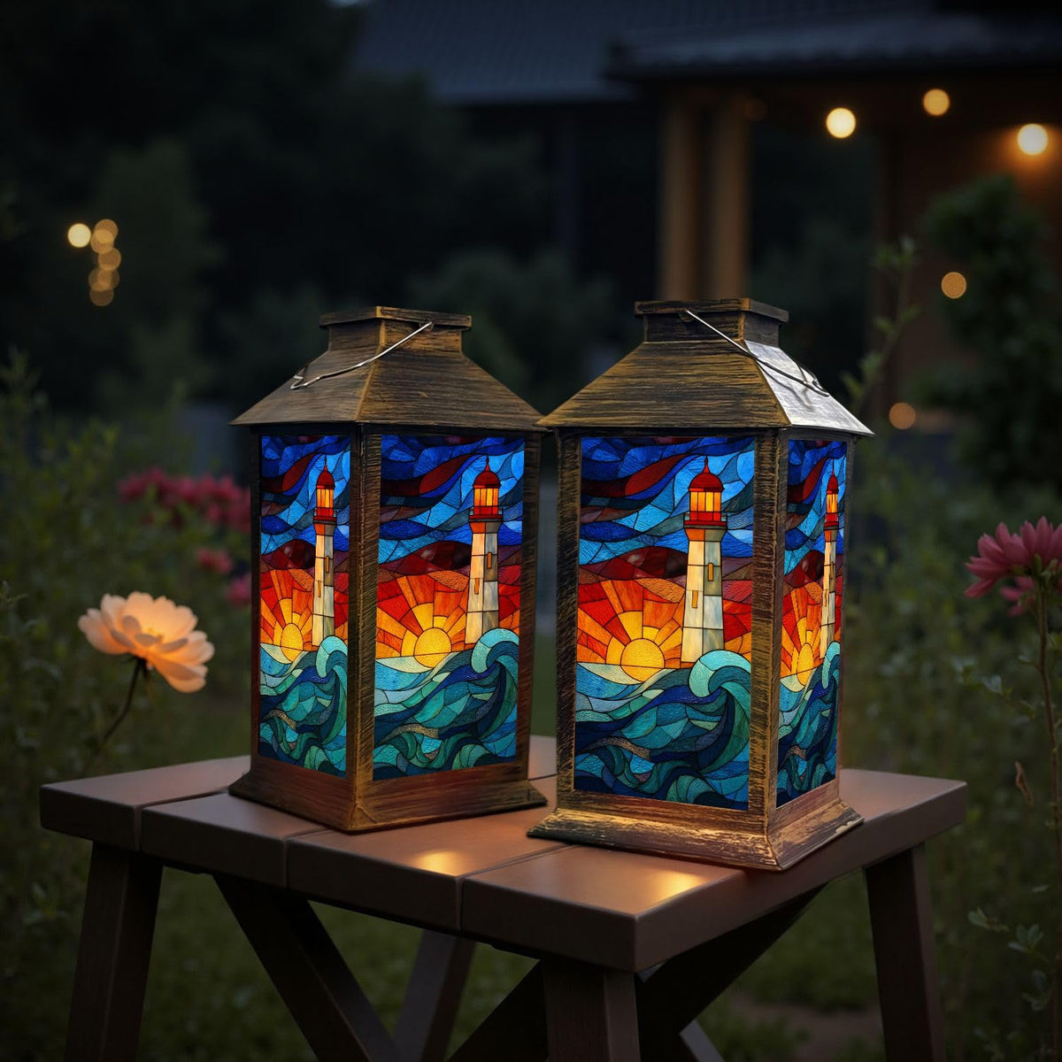 Solar Powered Waterproof Outdoor Hanging Lantern Q122