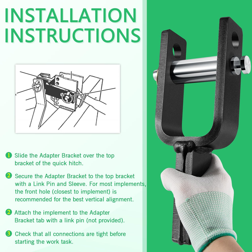 Quick Hitch Adapter with Adapter Sleeve Category 1 X601