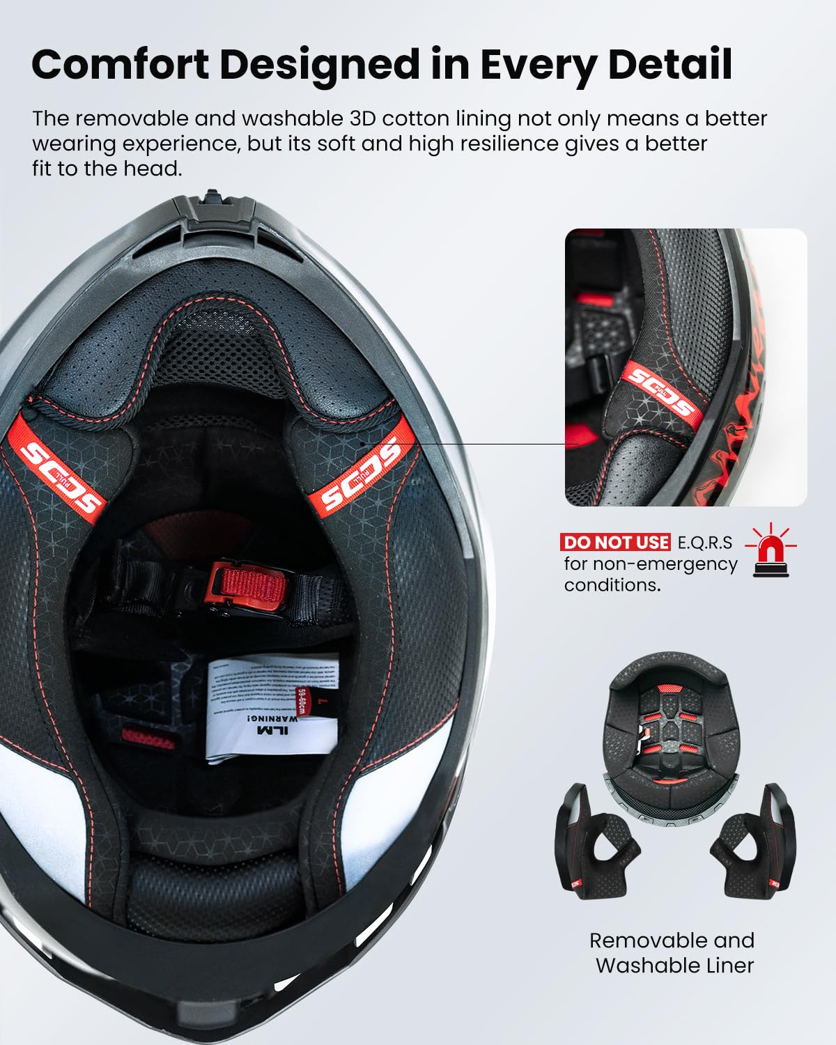 Motorcycle Helmet DOT ECE Dual Visor Full Face H97838