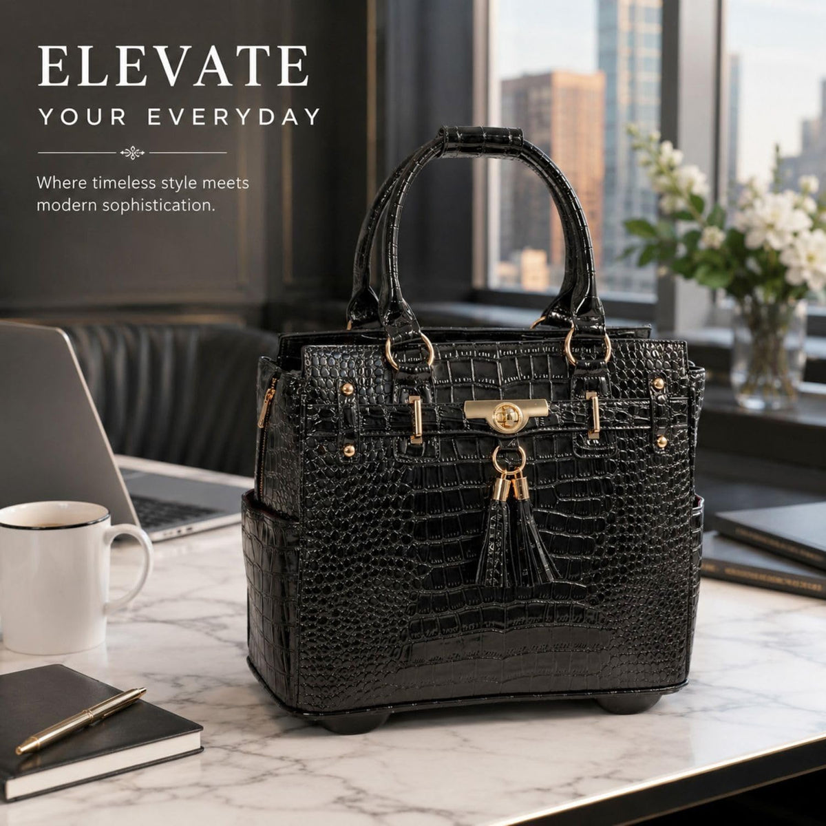 Rolling Laptop Bag for Women J857767