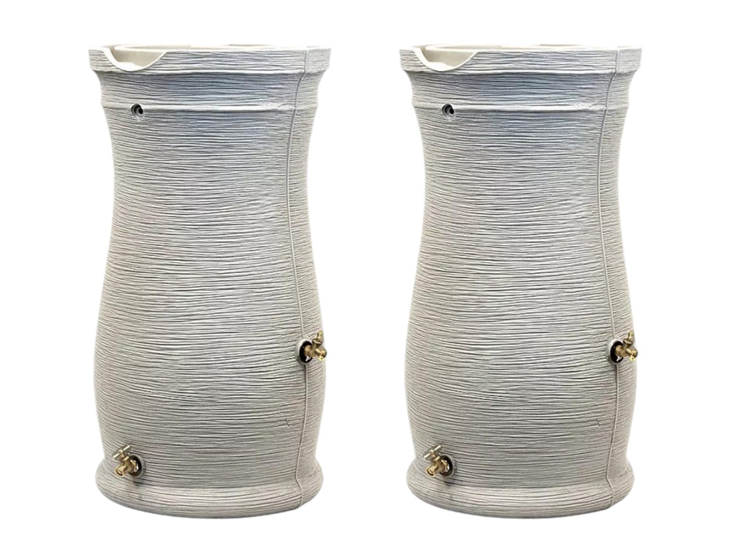 50 Gallon Sandstone Rain Barrel (2 Pack) V4245