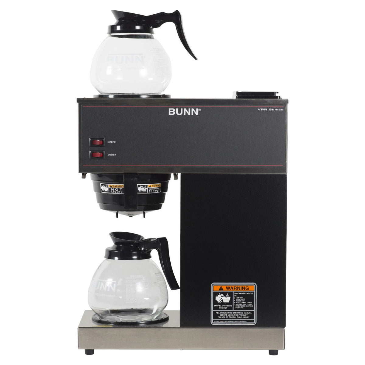 12-Cup Commercial Coffee Brewer with Glass Decanters K5409
