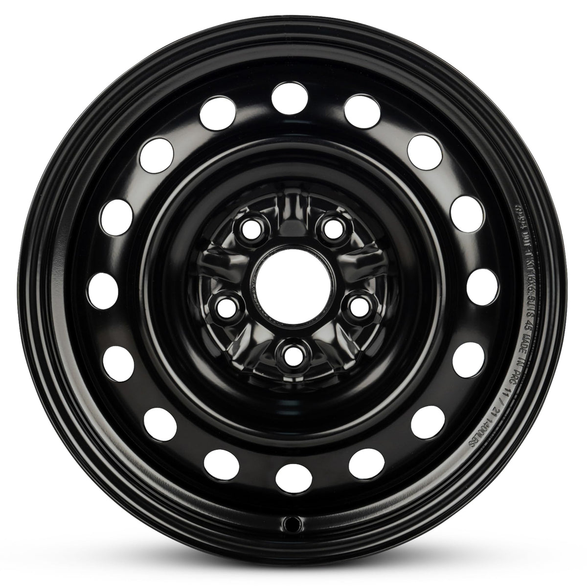 16 Inch Black Steel Rim Car Wheel Y7982
