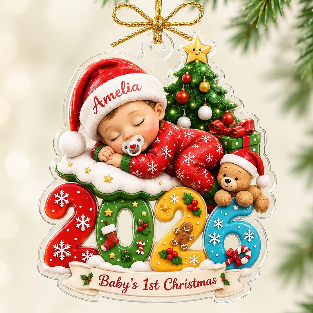 Baby First Christmas Ornament 2026 I420