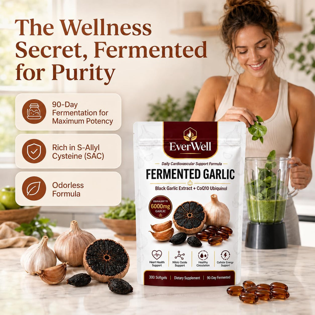 Black Garlic CoQ10 Softgels, 300 Softgels A51874