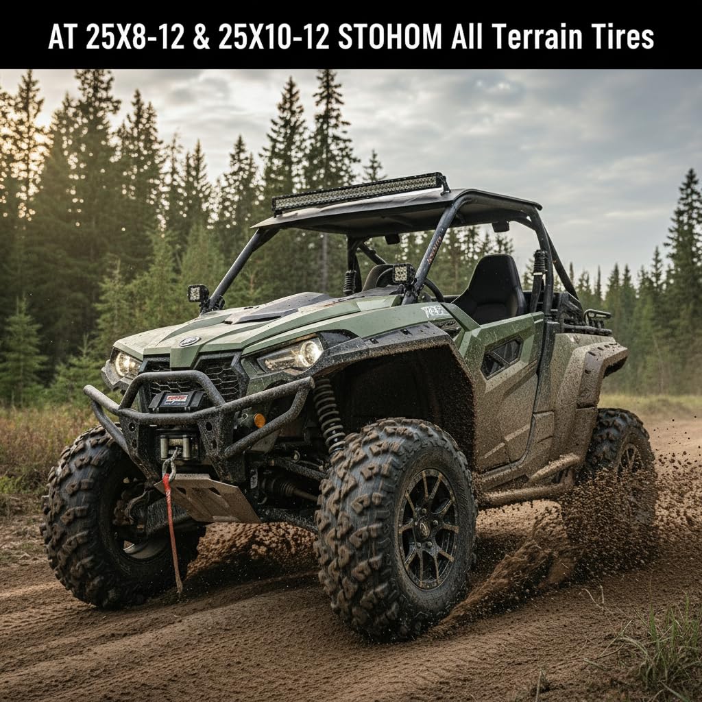 Set of 2 19x7-8 Tubeless ATV Tires B1133