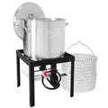60 Qt. Seafood Boil Pot with Basket and Burner W4870