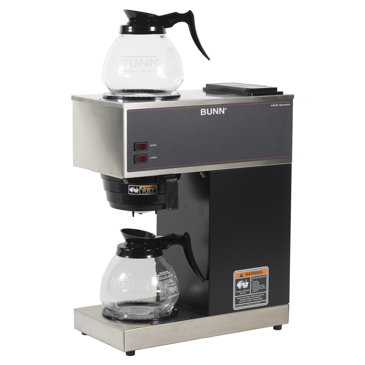 12-Cup Commercial Coffee Brewer with Glass Decanters K5409
