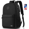 Black 15.6 Inch Laptop Backpack with USB Charger U812