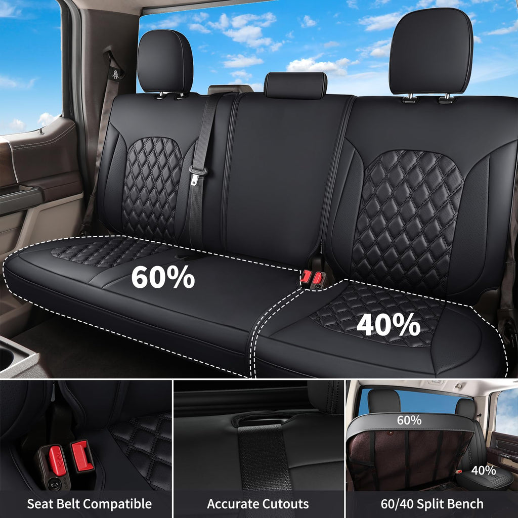Leather Full Set Pickup Truck Seat Covers H327