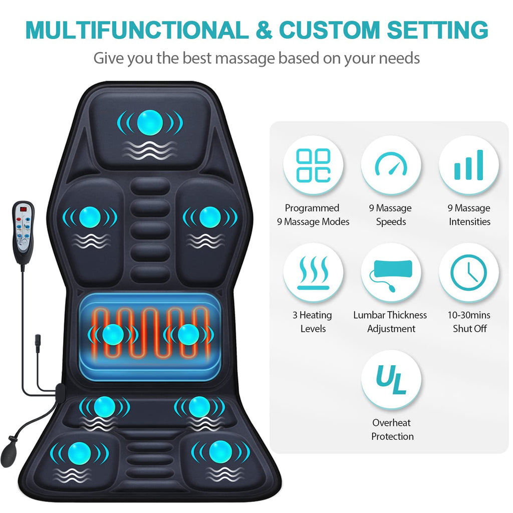 Heated Massage Seat Cushion Pad L379