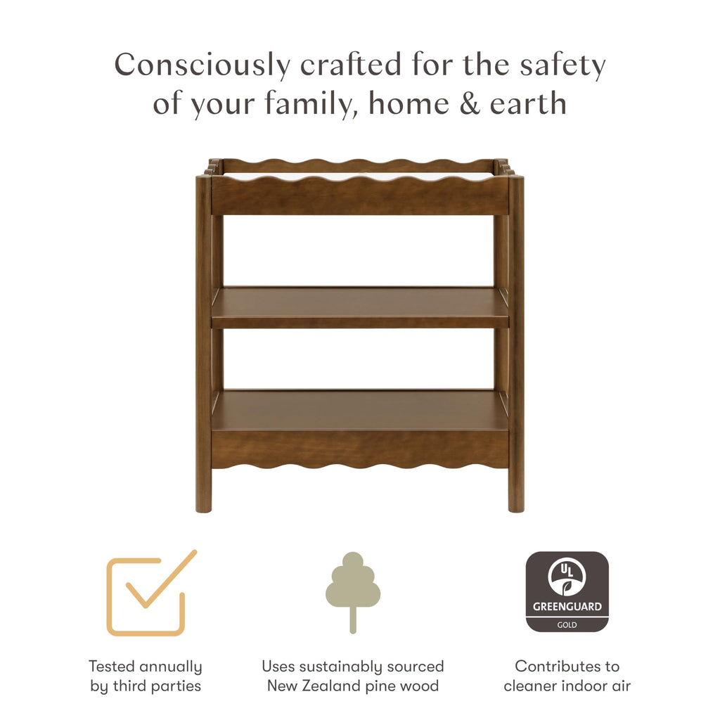Changing Table in Natural Walnut U2784