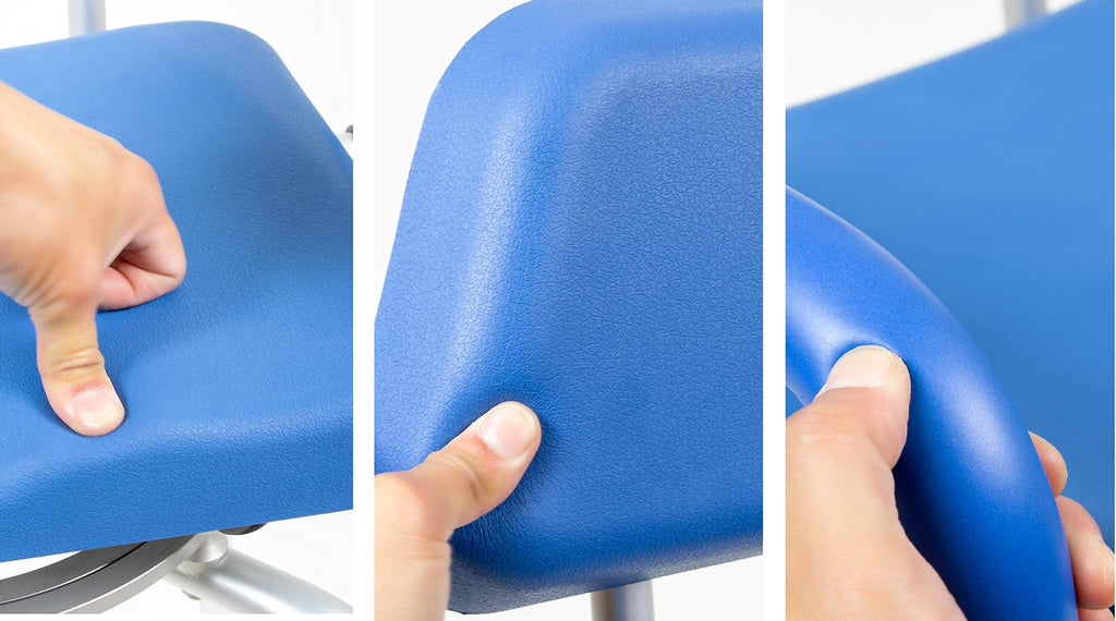 Blue Padded Shower Chair with Back and Arms N6082