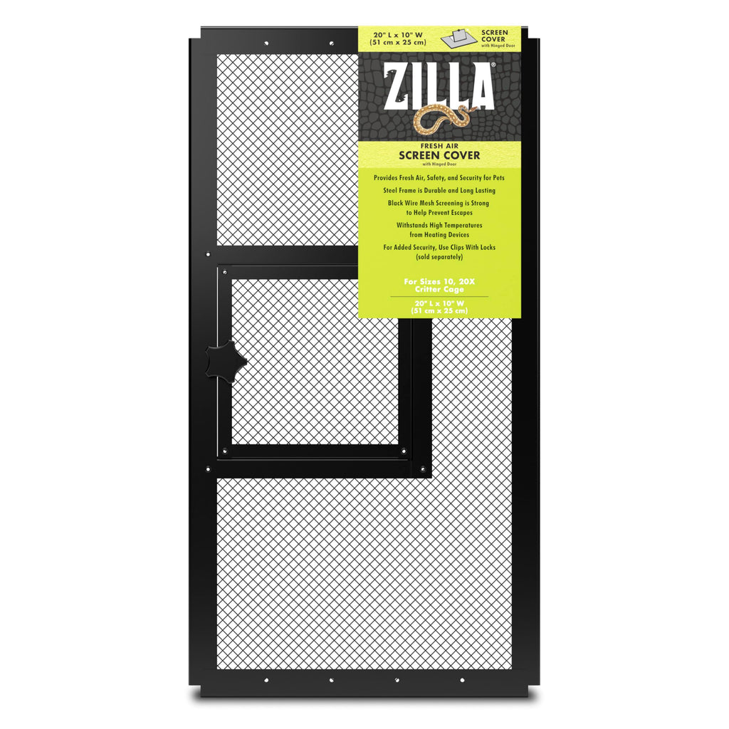 Hinged Door Screen Cover for Reptile Terrarium H278133