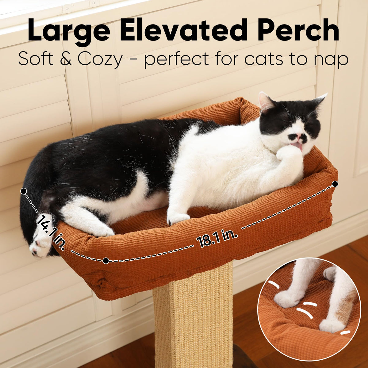Cat Scratching Post with Perch G921