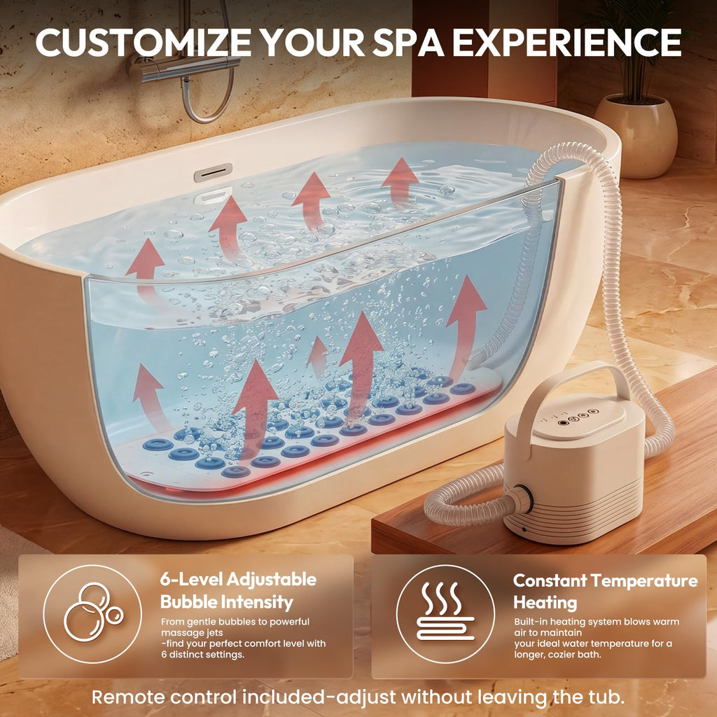 Bubble Bath Mat with Heater Y90314