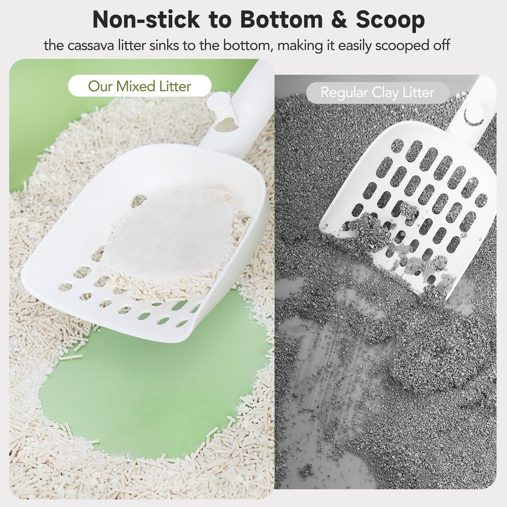 Non-Stick Ultra Clumping Tapioca Tofu Cat Litter, 9 lb X 2 Pack C57223