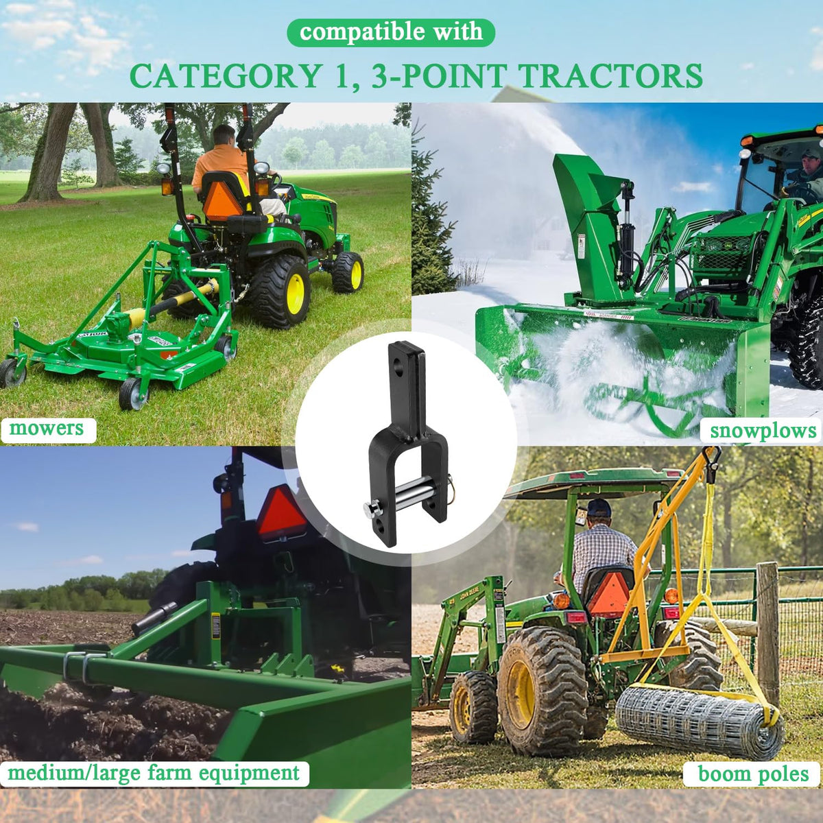 Quick Hitch Adapter with Adapter Sleeve Category 1 X601