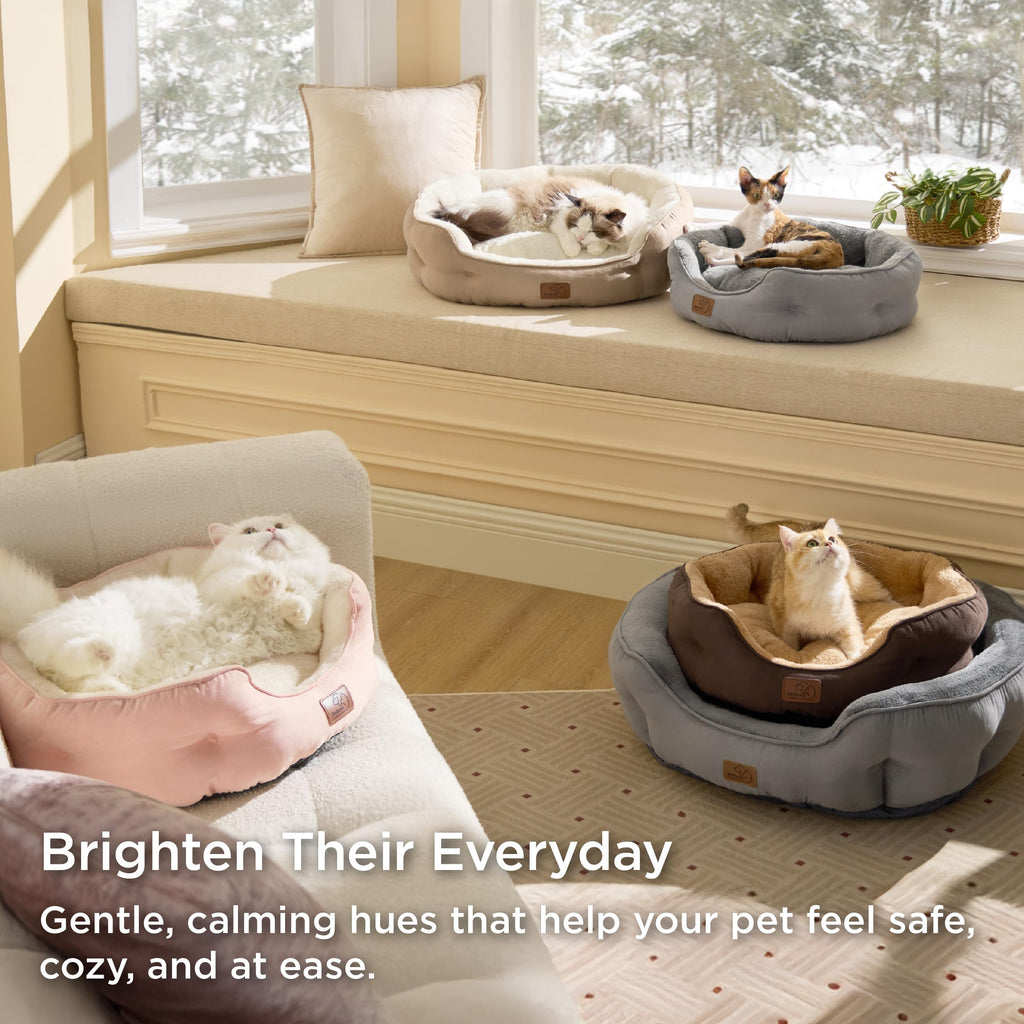 Small Washable Round Dog Bed L2572