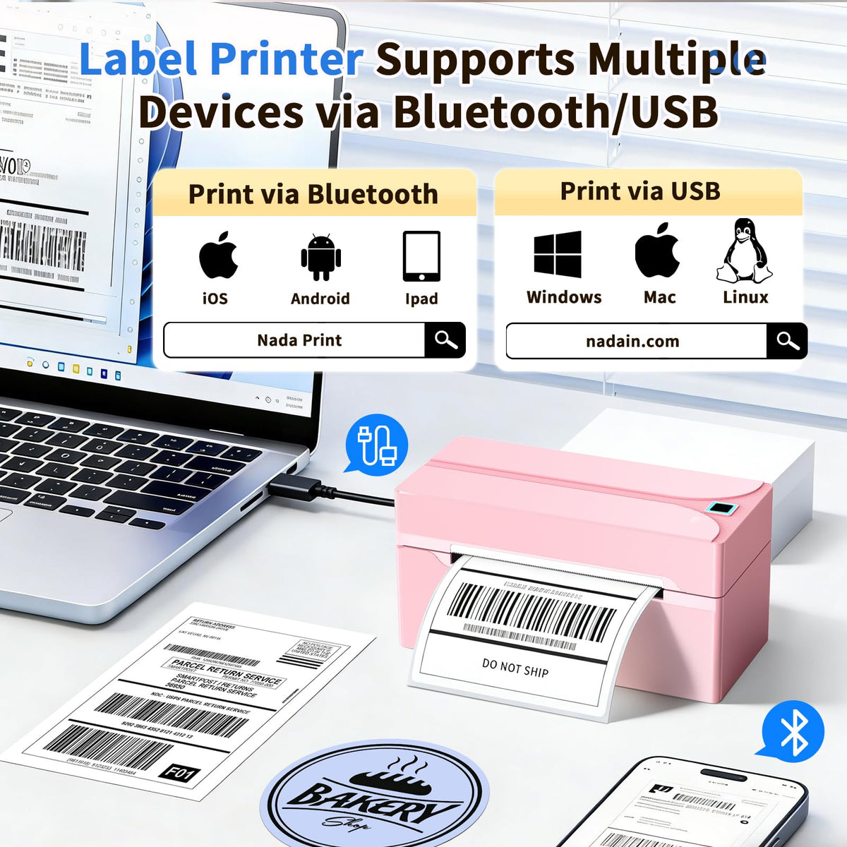 Bluetooth Thermal Label Printer P929029