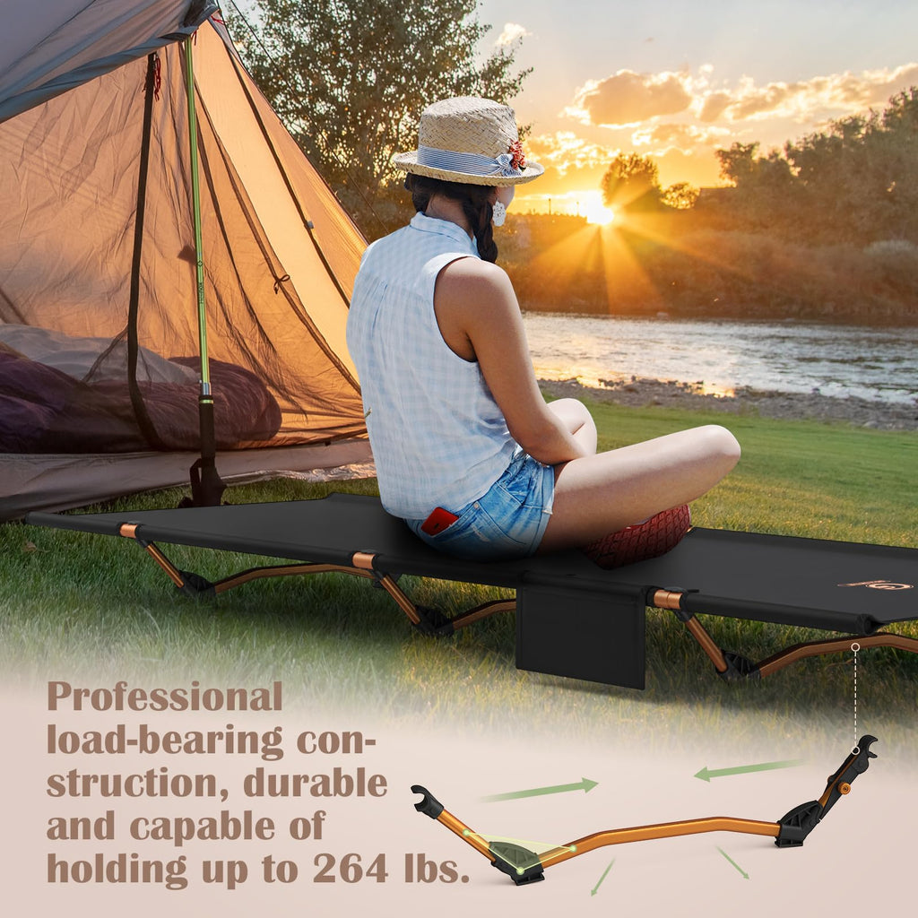 Foldable Camping Cot with Storage Bag Y56963