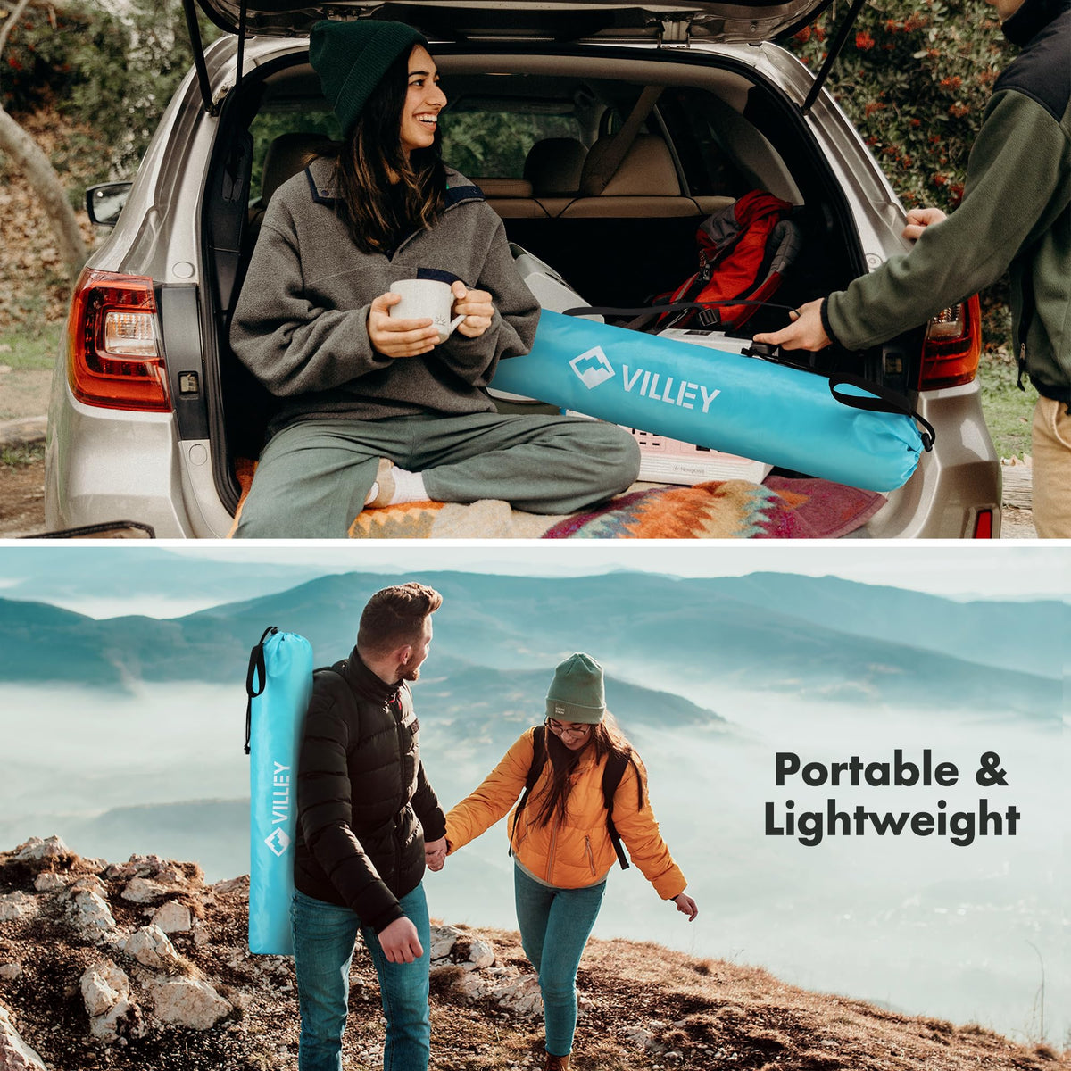 Folding Camping Table with 2 Cup Holders C786422