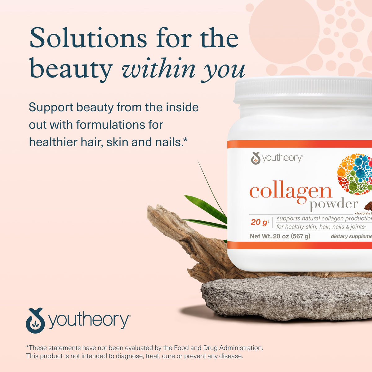 Collagen Powder, Chocolate, 20 oz V13196