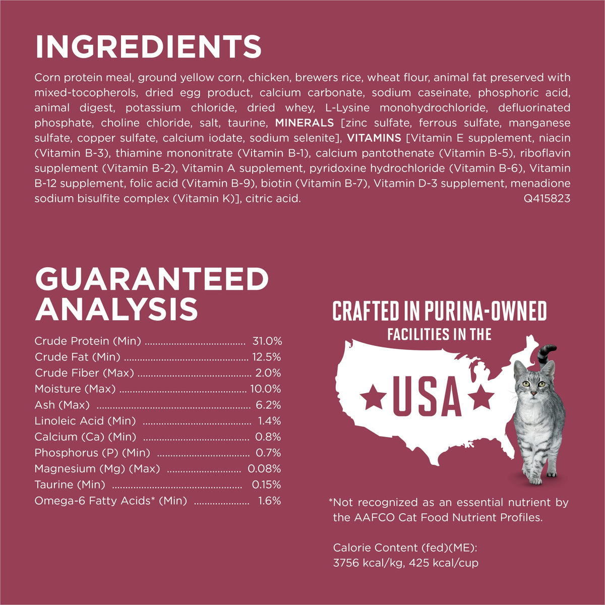 High Protein Urinary Tract Health Dry Cat Food 16 lb Bag M390310