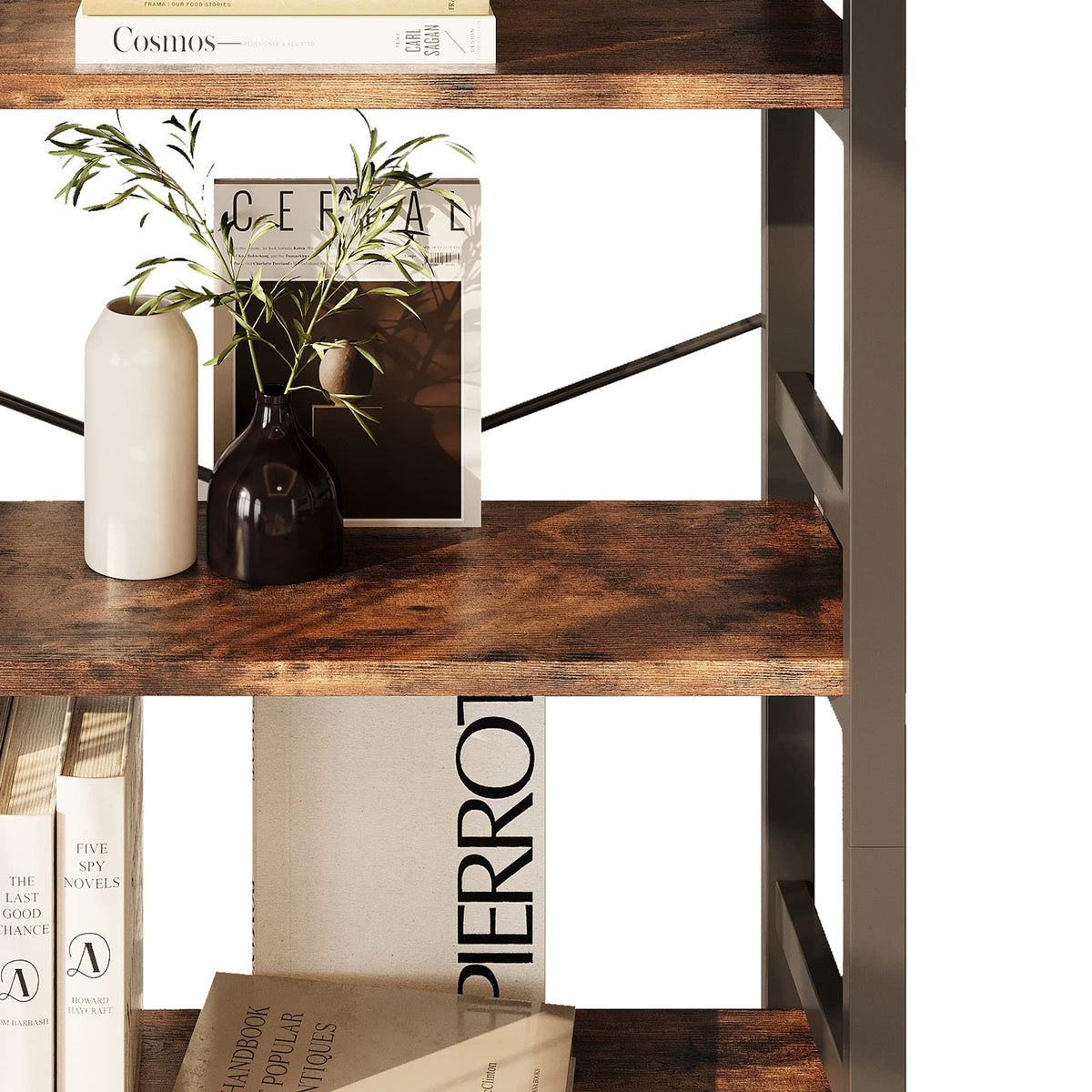 31.5" 5-Tier Industrial Bookshelf O24641