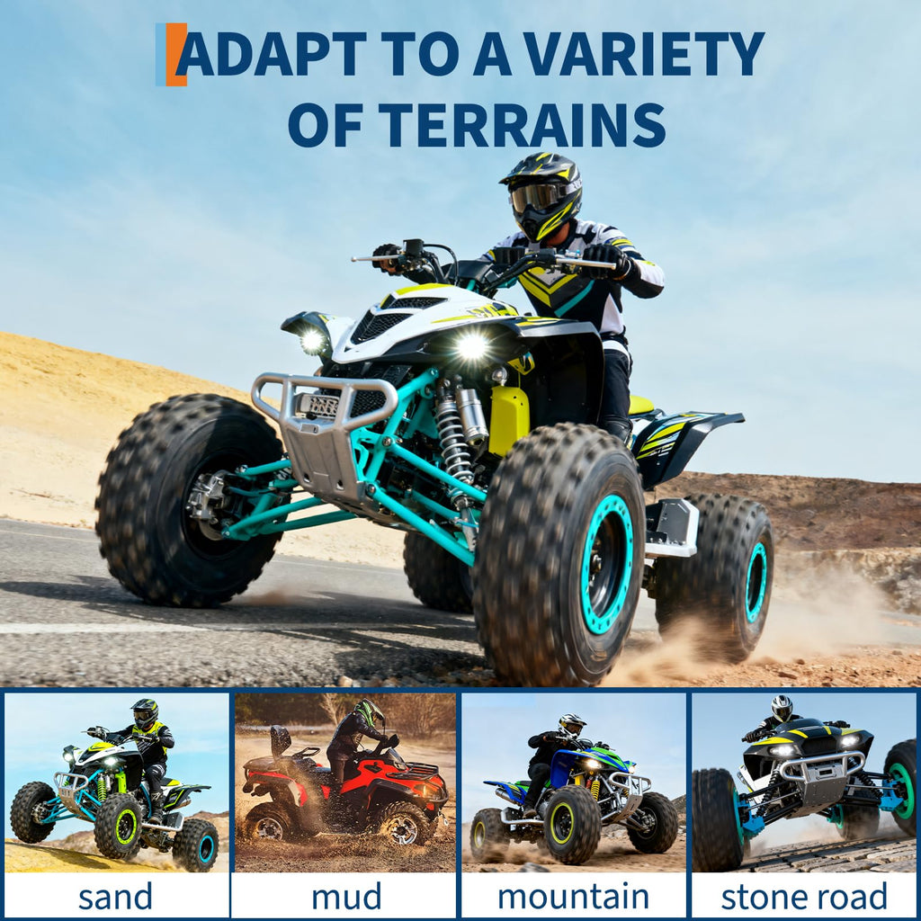 Set of 2 19x7-8 Tubeless ATV Tires B1133
