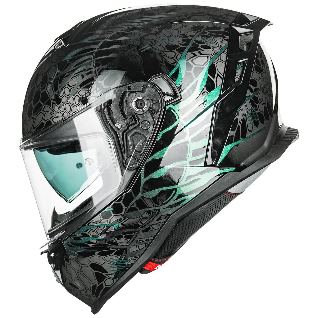 Motorcycle Helmet DOT ECE Dual Visor Full Face H97838