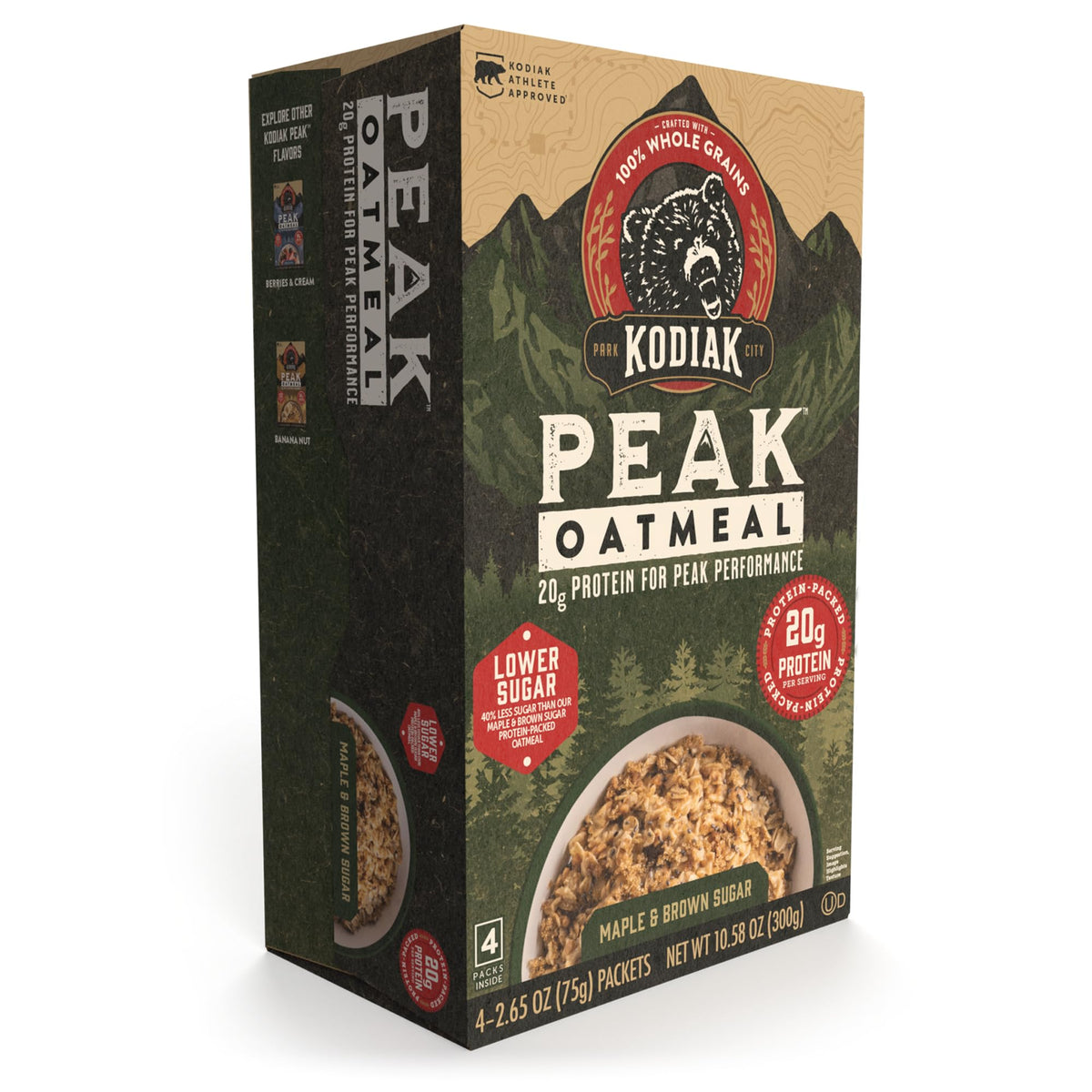 Instant Oatmeal, Maple Brown Sugar, High Protein, 6pk R816