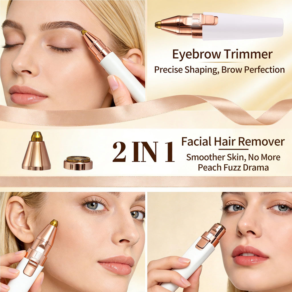 2-in-1 Electric Facial Hair Removal for Women G577382