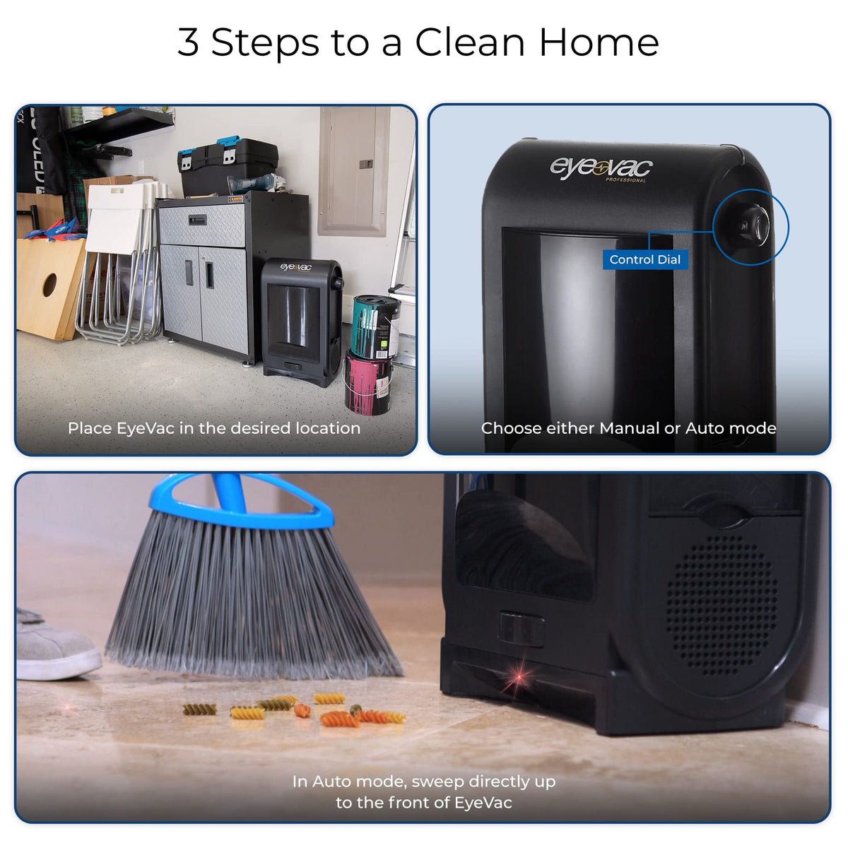 Touchless Automatic Dustpan Vacuum, Corded Bagless Canister Vacuum, 1400 Watt K948