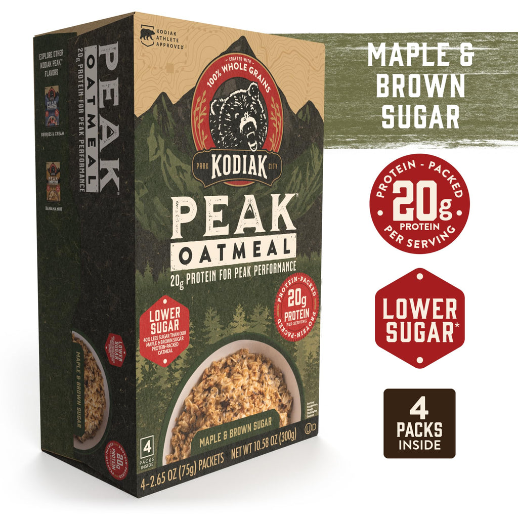 Instant Oatmeal, Maple Brown Sugar, High Protein, 6pk R816