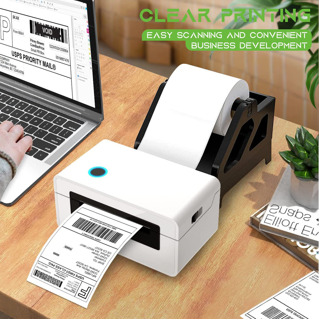 4x6 Direct Thermal Shipping Labels, 4 Rolls, 450 Labels/Roll R243