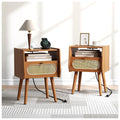 Mid Century Modern Nightstand Set of 2 V4870