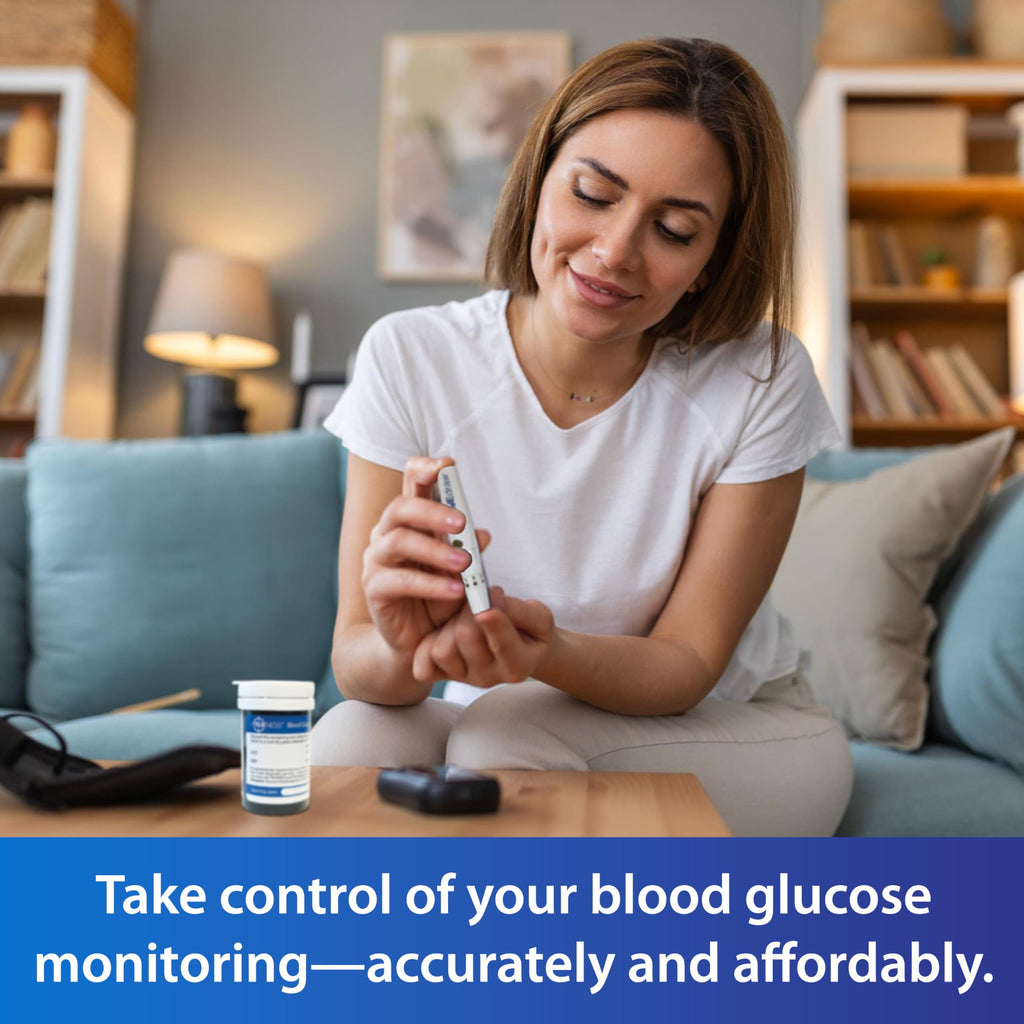 Blood Glucose Meter Kit with Testing Supplies P91886