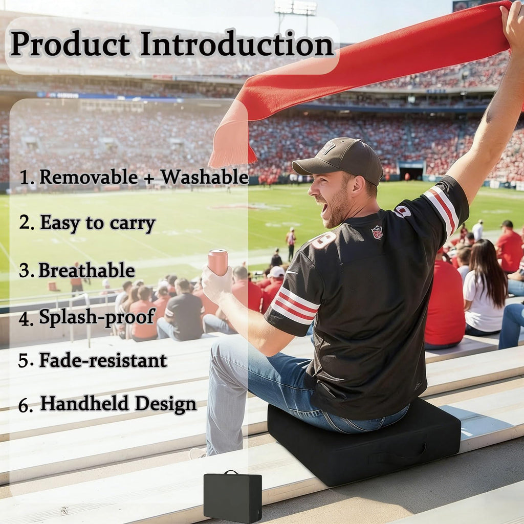 3.15 Inches Thick Portable Waterproof Stadium Seat Cushion D198859