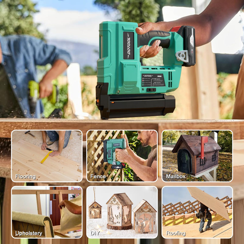 20V Cordless Brad Nailer Kit 2 in 1 Electric Nail Gun E5567