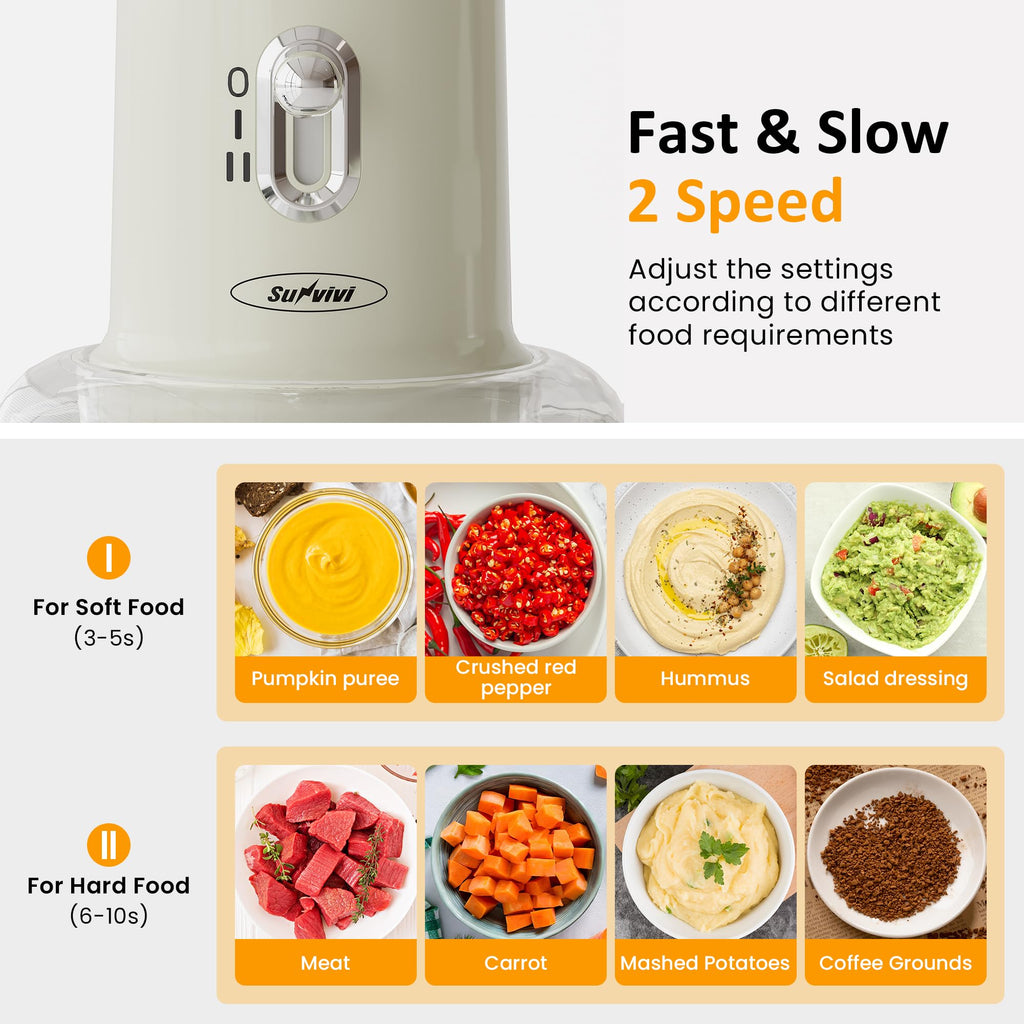 4-in-1 Electric Food Chopper & Small Food Processor B303957