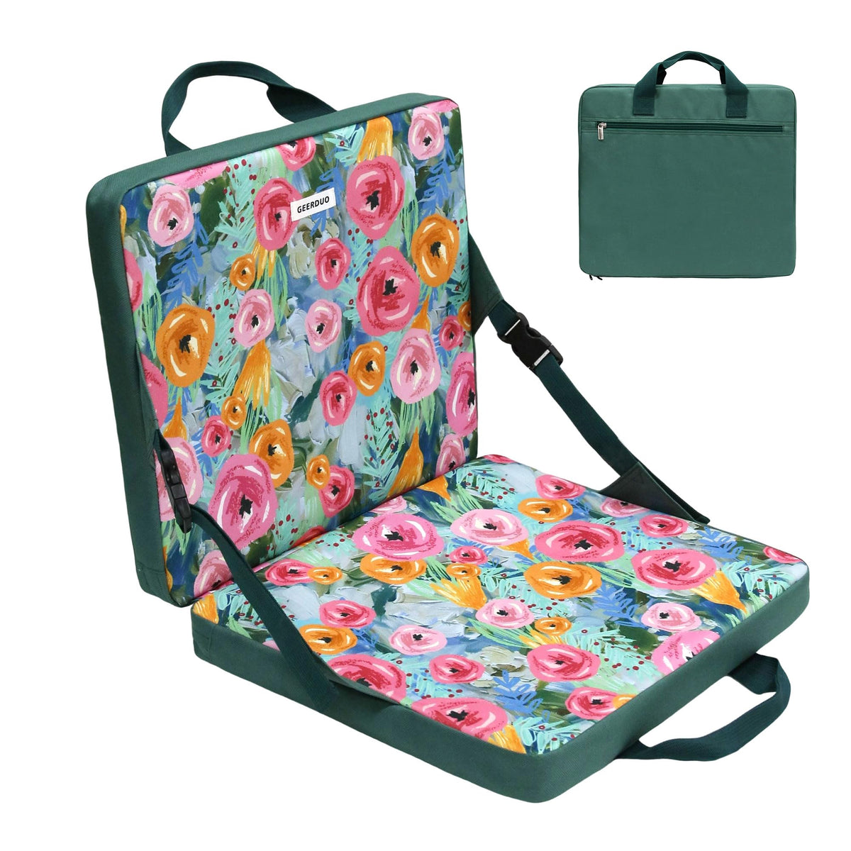 Portable Waterproof Stadium Seat Cushion with Back Support T5302
