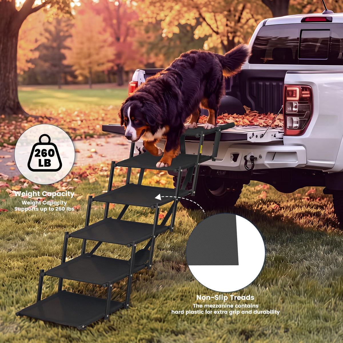 Foldable Dog Steps 5 Steps G691