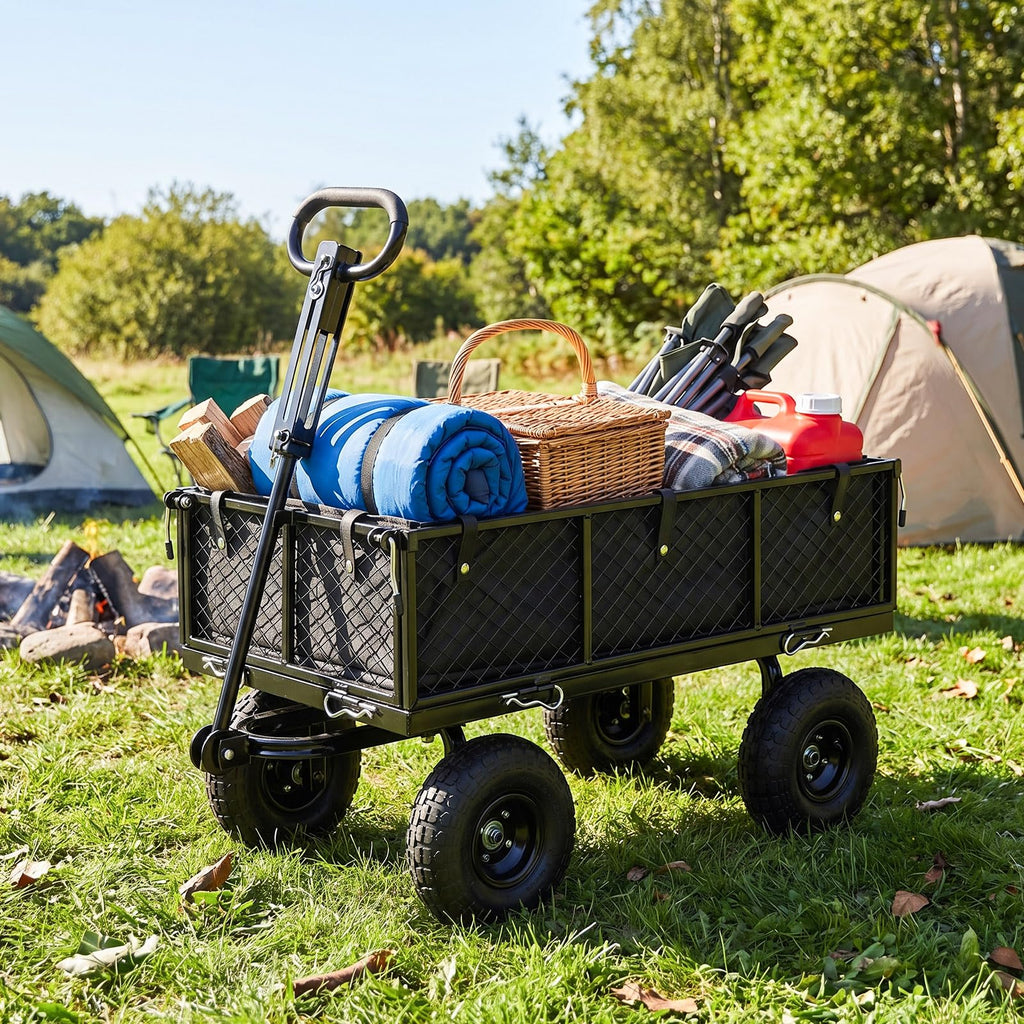 Heavy Duty Metal Garden Cart with Removable Liner H91877