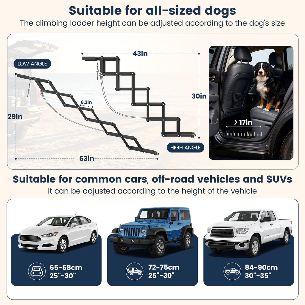 Foldable Dog Steps 5 Steps G691