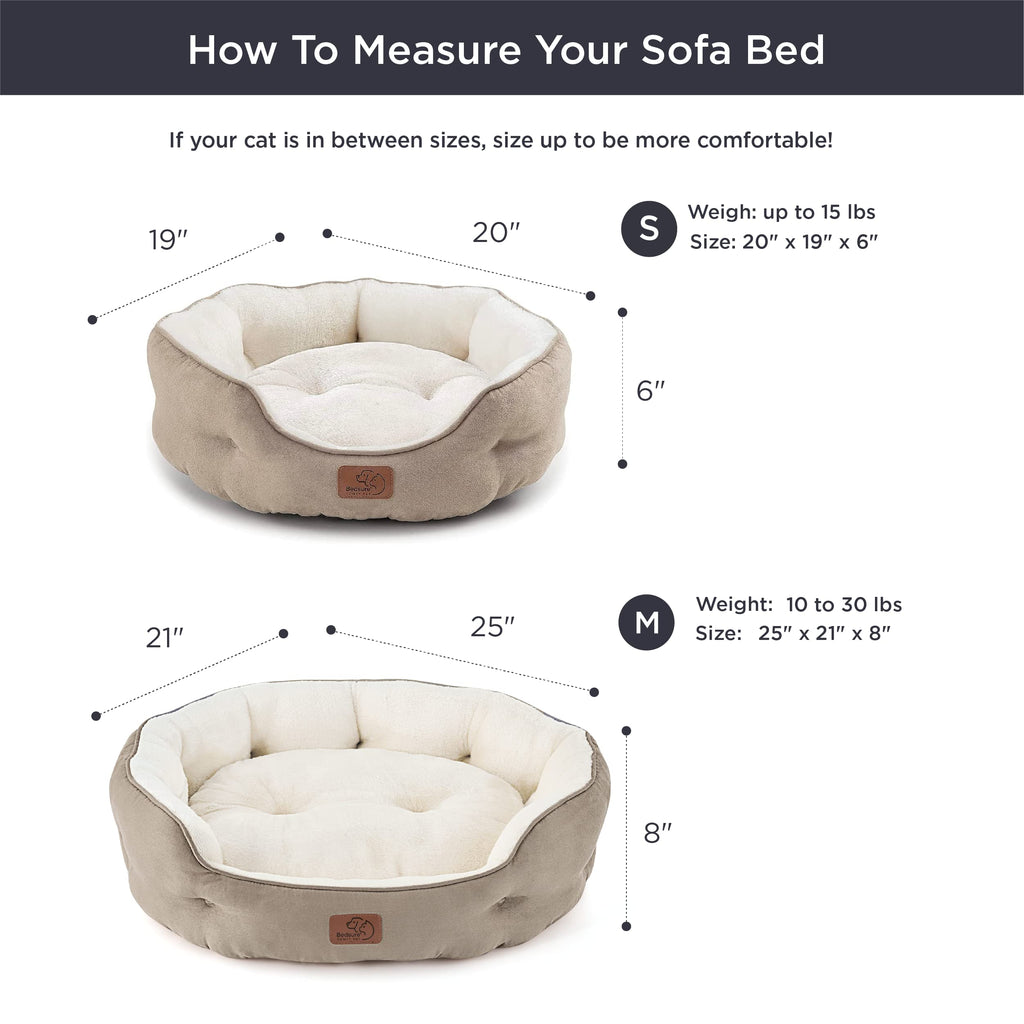 Small Washable Round Dog Bed L2572