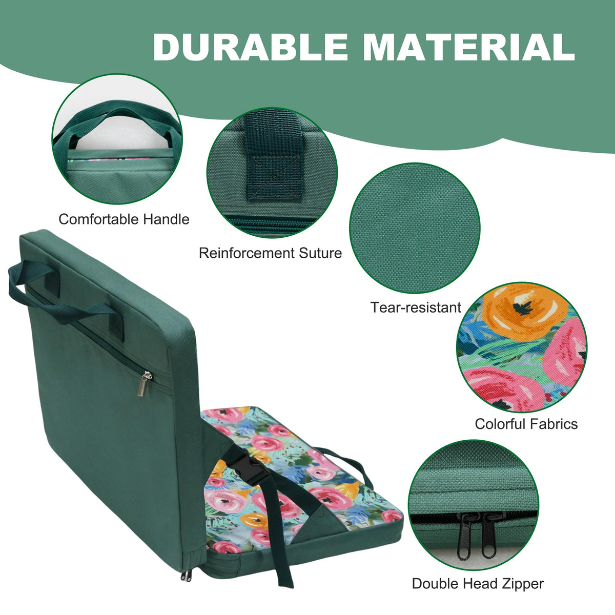 Portable Waterproof Stadium Seat Cushion with Back Support T5302