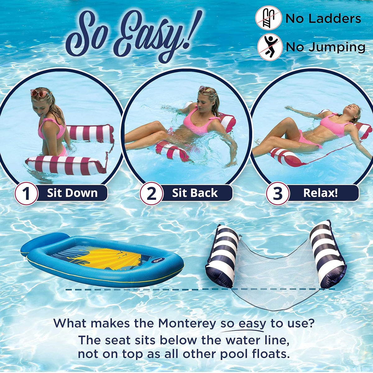 4-in-1 Hammock Pool Float T81531