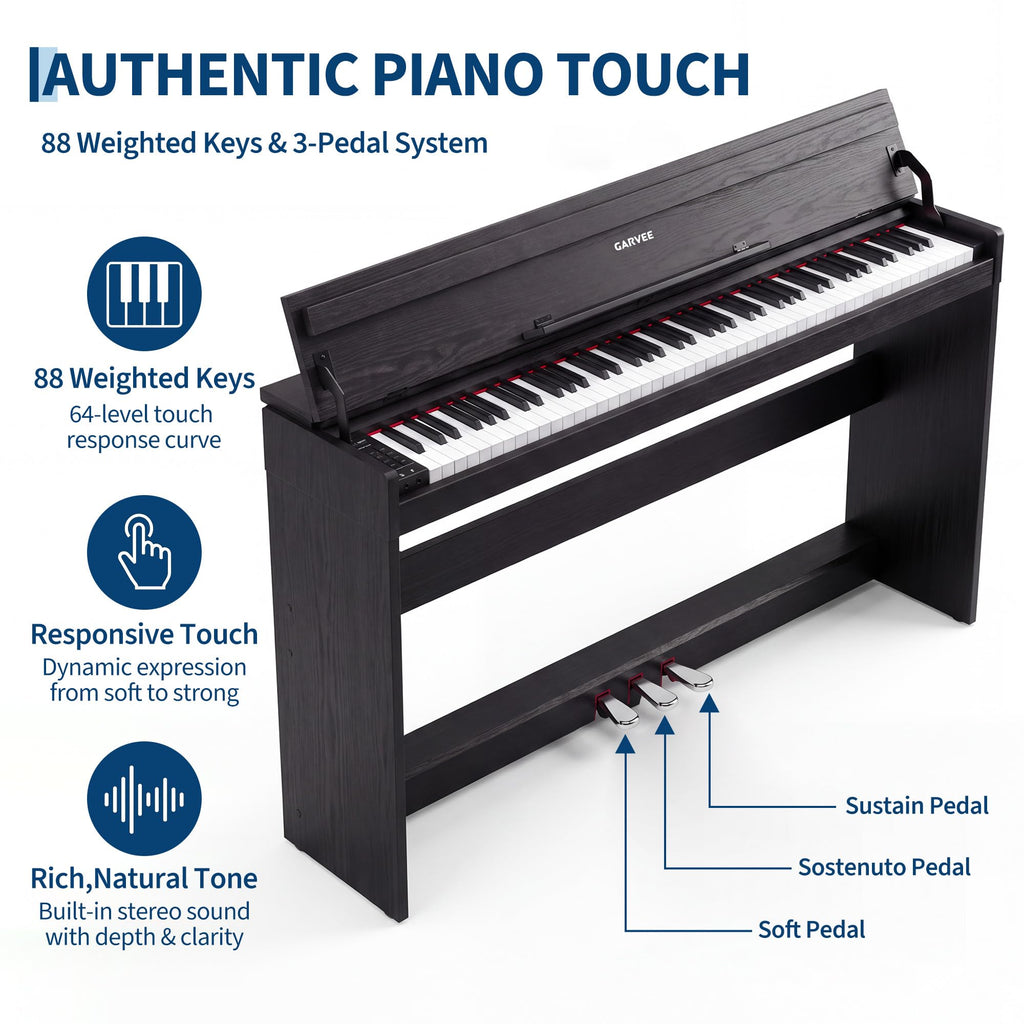 88-Key Weighted Hammer-action Digital Piano G422