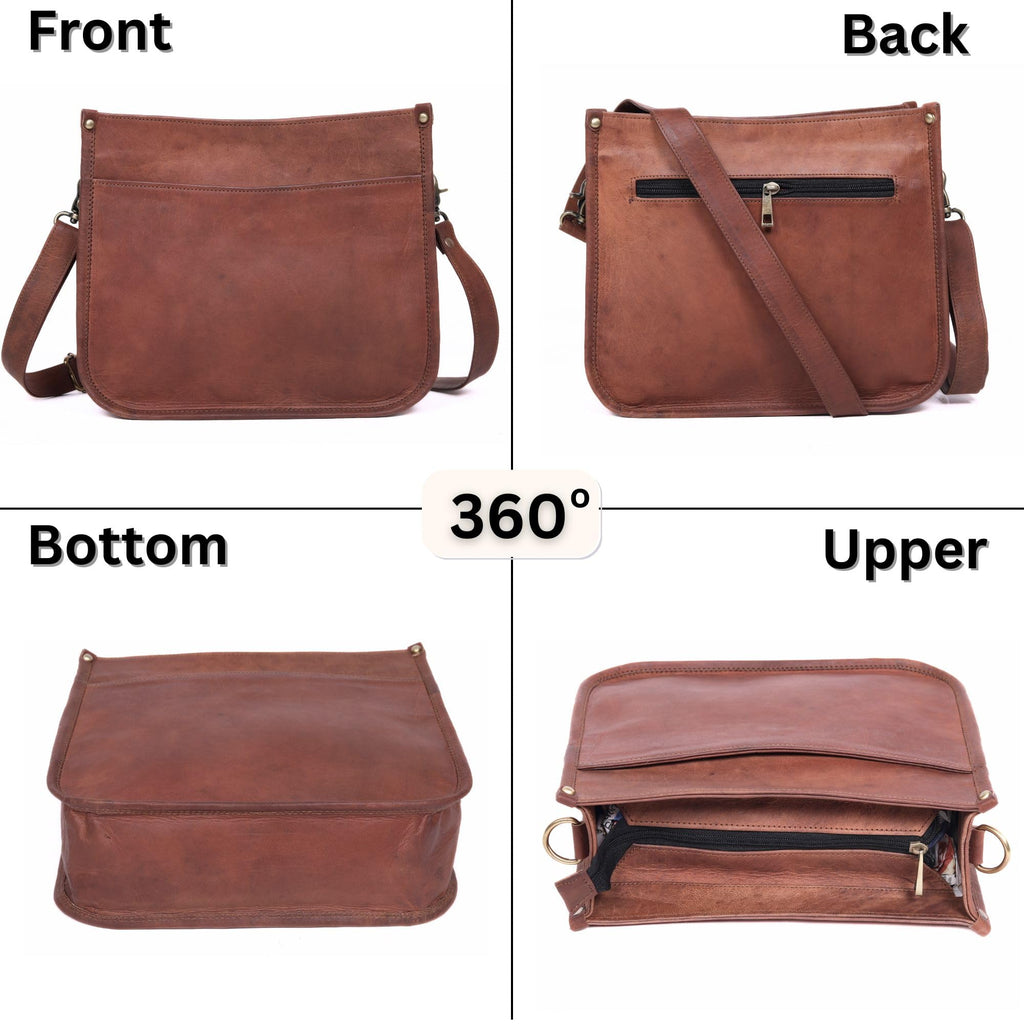 Genuine Leather Crossbody Purse X221329